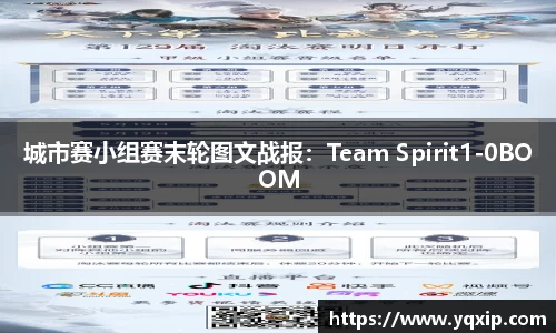 城市赛小组赛末轮图文战报：Team Spirit1-0BOOM