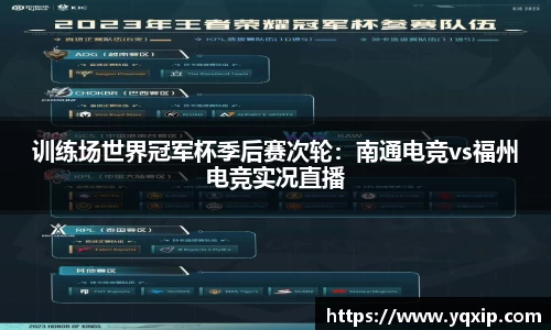 训练场世界冠军杯季后赛次轮：南通电竞vs福州电竞实况直播