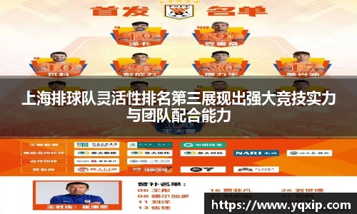 上海排球队灵活性排名第三展现出强大竞技实力与团队配合能力